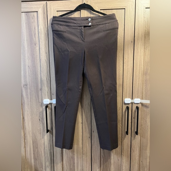 Style & Co. Pants - Style & Co Petite Brown Stretch Dress Pants, Size 10P